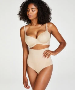 Verstevigende Hoge Slip - Beige