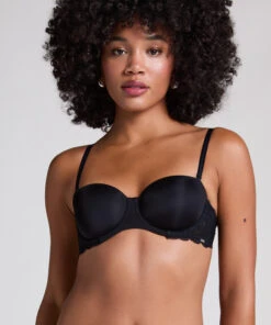 Voorgevormde Strapless Beugel Bh Angie - Zwart