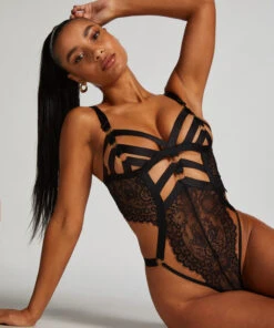 Private Body Open Kruis Ginger - Zwart