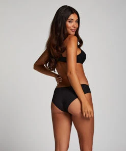 Niet-voorgevormde Beugel Bh Satin Fleece - Zwart -Mode Ondergoed Winkel 169214 4