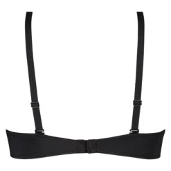 Niet-voorgevormde Beugel Bh Satin Fleece - Zwart -Mode Ondergoed Winkel 169214 6