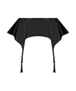 Private Jarretel Lerenlook - Zwart -Mode Ondergoed Winkel 182224 5