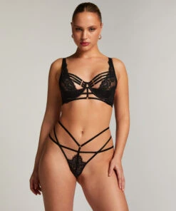 Half-voorgevormde Cup Longline Beugel Bh Iggy - Zwart -Mode Ondergoed Winkel 182484 3
