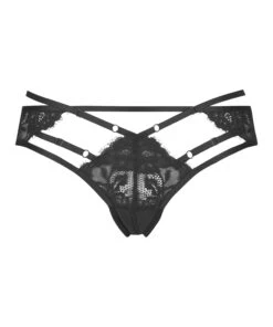 Brazilian Met Open Kruis Iggy - Zwart -Mode Ondergoed Winkel 182485 5