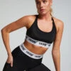 HKMX Sport Bh The Crop Logo Level 1 - Zwart