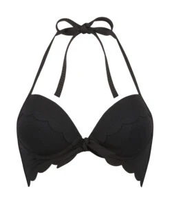 Voorgevormde Push-up Beugel Bikinitop Scallop Cup A - E - Zwart -Mode Ondergoed Winkel 191272 5