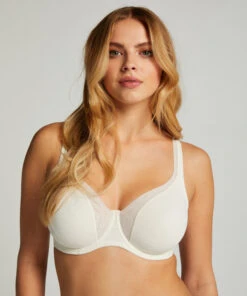 Niet-voorgevormde Beugel Bh Mesh - Wit