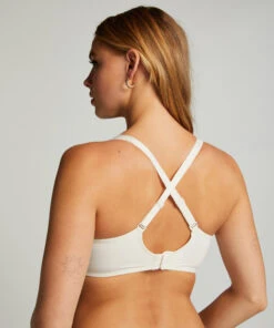 Niet-voorgevormde Beugel Bh Mesh - Wit -Mode Ondergoed Winkel 195780 4