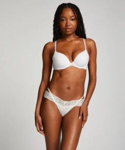 Extra Lage V-string Elliena - Wit