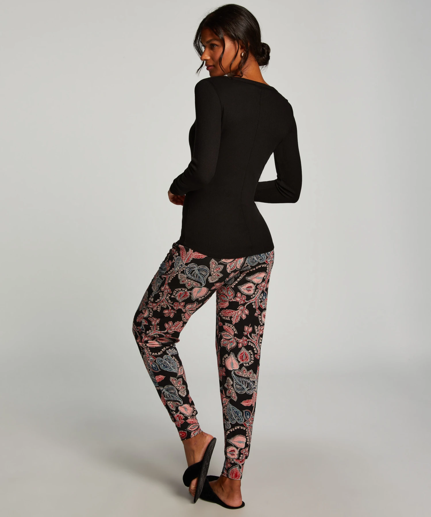 Pyjamatop Lange Mouwen - Zwart 4 Pyjamatop Lange Mouwen - Zwart - Afbeelding 4