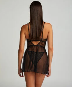 Babydoll Isabelle - Zwart -Mode Ondergoed Winkel 200322 4