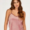 Cami Velours Lace - Roze