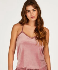 Cami Velours Lace - Roze