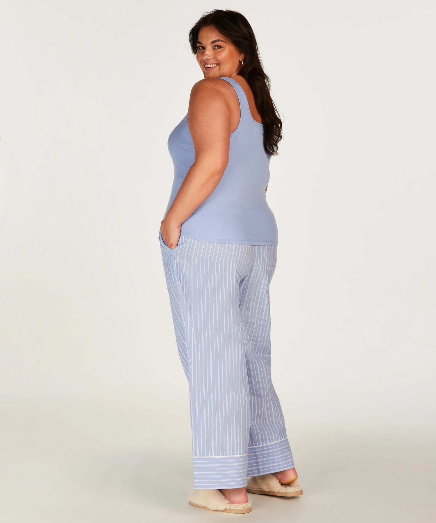 Petite Pyjamabroek Katoen - Blauw 5 Petite Pyjamabroek Katoen - Blauw - Afbeelding 5