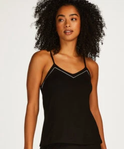Cami Top Jersey Essential - Zwart