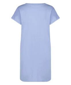 Nachthemd Ronde Hals - Blauw -Mode Ondergoed Winkel 202327 6