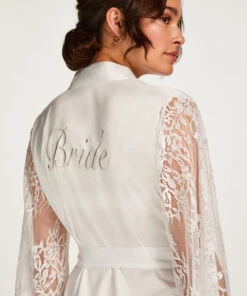 Kimono Satijn Bride - Wit