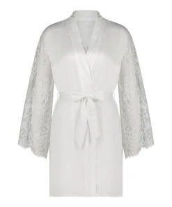 Kimono Satijn Bride - Wit -Mode Ondergoed Winkel 202351 5