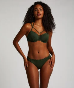 Voorgevormde Beugel Bikinitop Scallop - Groen -Mode Ondergoed Winkel 203053 3
