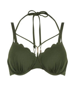 Voorgevormde Beugel Bikinitop Scallop - Groen -Mode Ondergoed Winkel 203053 5