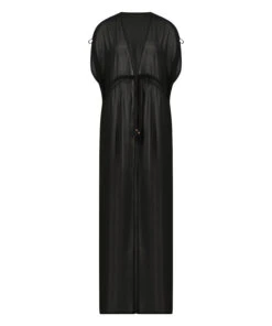 Kimono Sheer - Zwart -Mode Ondergoed Winkel 203344 5